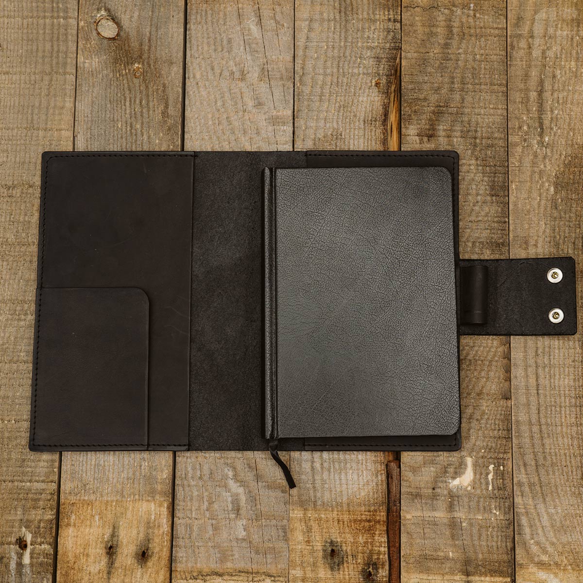 Leather case with A5 notebook - Crazy Horse