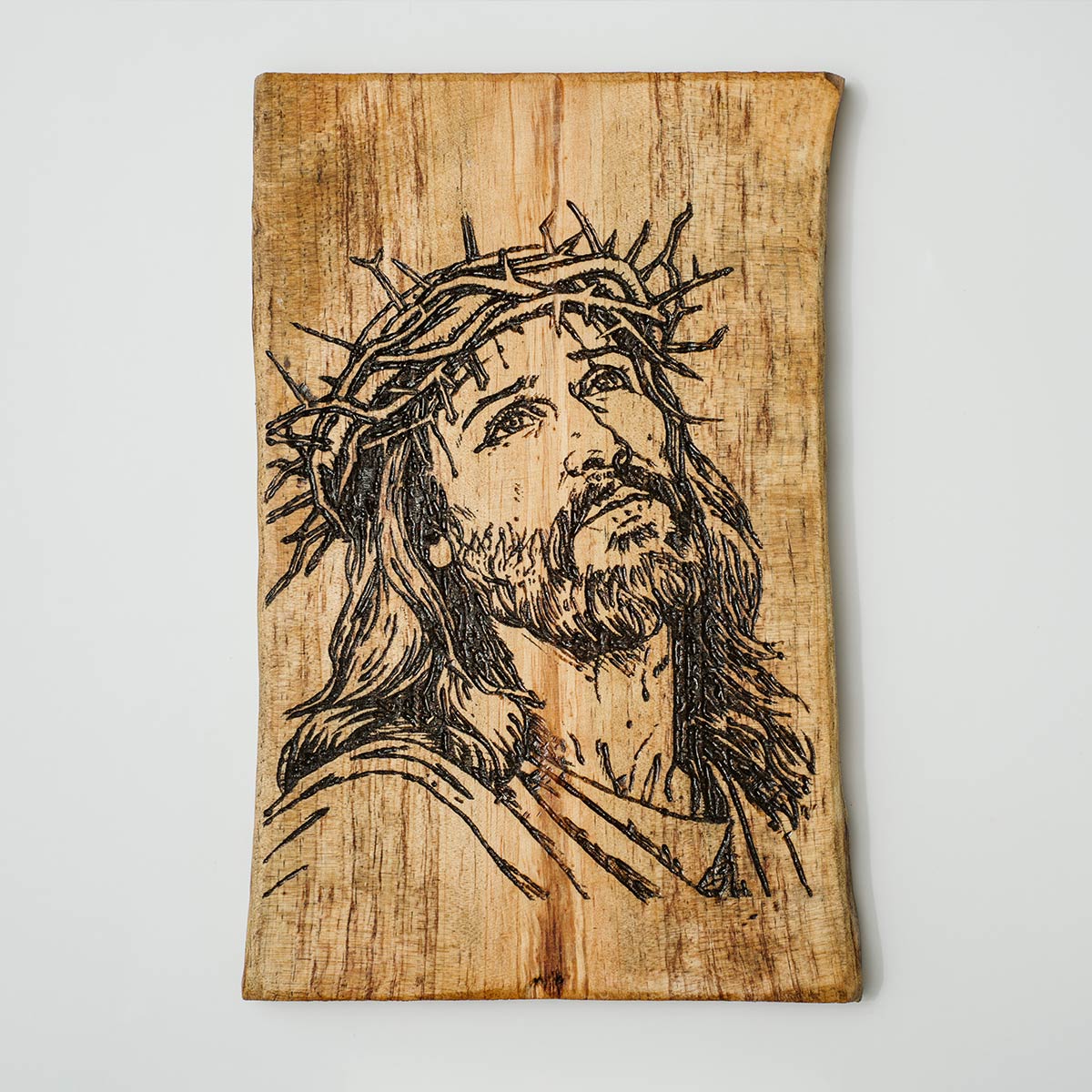 Pyrografia se ksilo Hisous Xristos