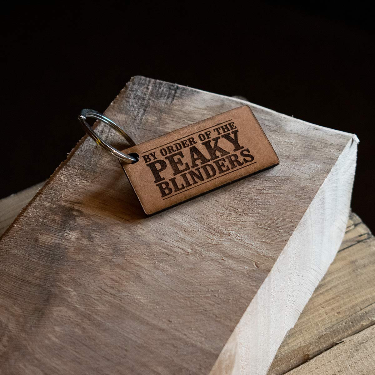 δερμάτινο μπρελόκ με λέιζερ peaky blinders