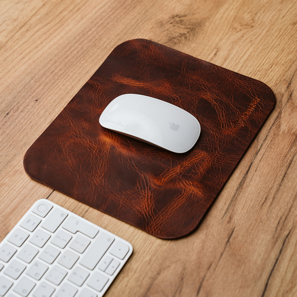 δερματινο mouse pad σε χρωμα cognac