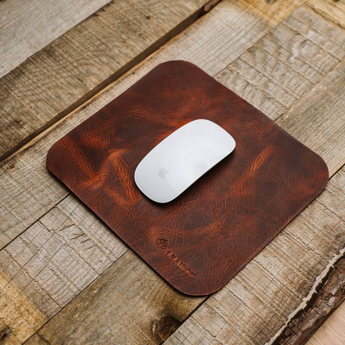 δερματινο mouse pad σε χρωμα cognac