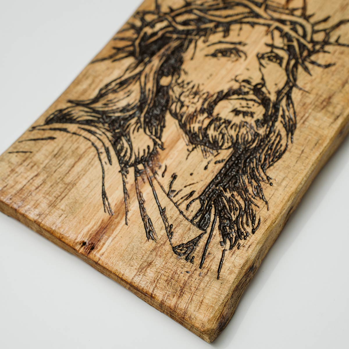 Pyrografia se ksilo Hisous Xristos